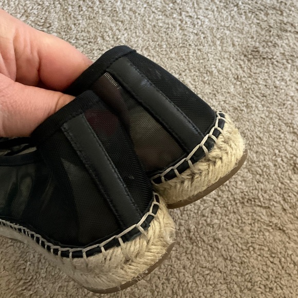 Loeffler Randall Black Mesh Espadrille Flats - Picture 5 of 10